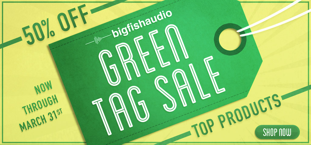 Big Fish Audio Green Tag Sale