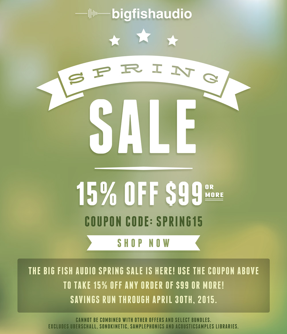 Big Fish Audio Spring Sale