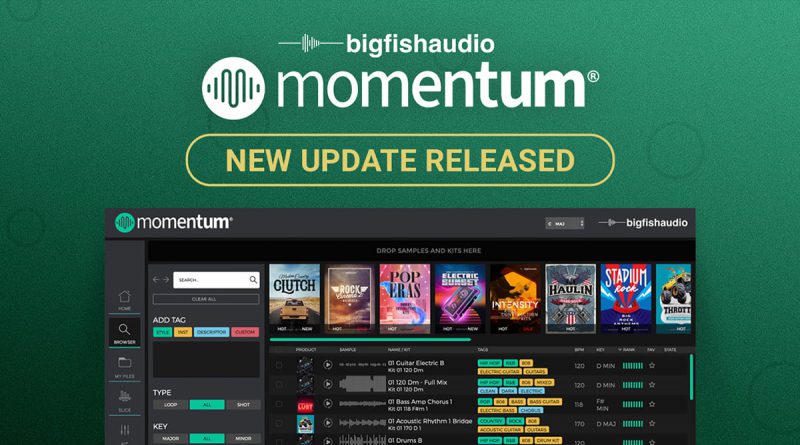 Big Fish Audio Momentum 2 Update